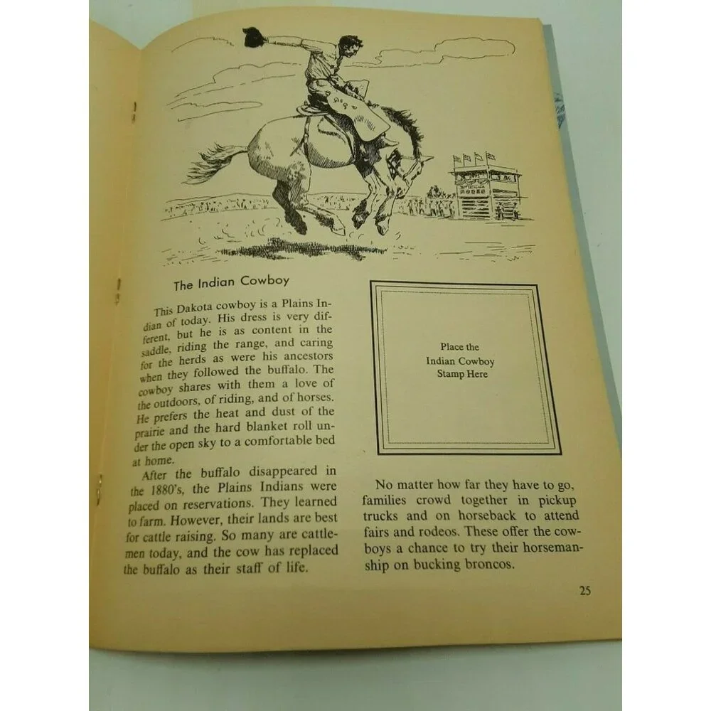 The Golden Book Of Indian Stamps 48 Native American 8th printing 1973
